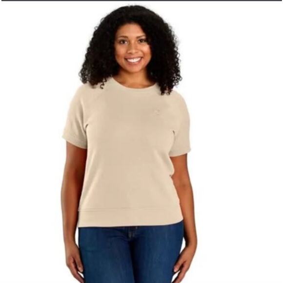 Carhartt Women's Tencel Fiber Relaxed Fit Short Sleeve T-Shirt - Size XL - Picture 1 of 7